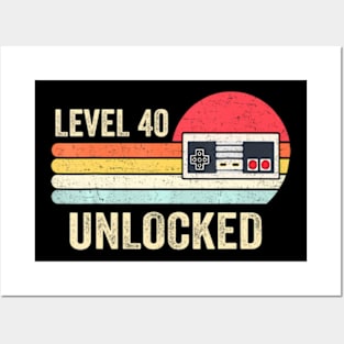 Level 40 Video 40th Birthday Posters and Art